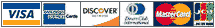 We accept Visa,MasterCard,Discover,Diners Club,American Express,JCB